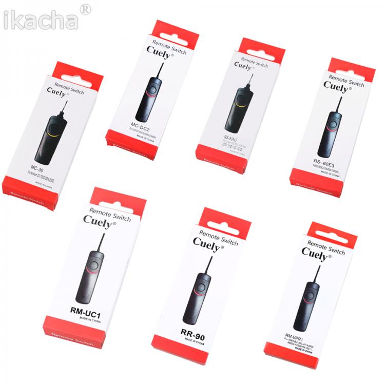 all in one place אביזרים MC-30 MC-DC2 RS-60E3 RS-80N3 RR-90 RM-UC1 RM-VPR1 Remote Shutter Release Control Cord for Canon Nikon Olympus Sony Camera
