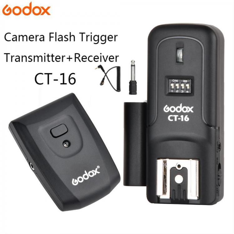 all in one place אביזרים Godox CT-16 16 Channels Wireless Flash Radio Trigger Transmitter + Receiver Set for Canon Nikon Pentax Studio Speedlite Flash