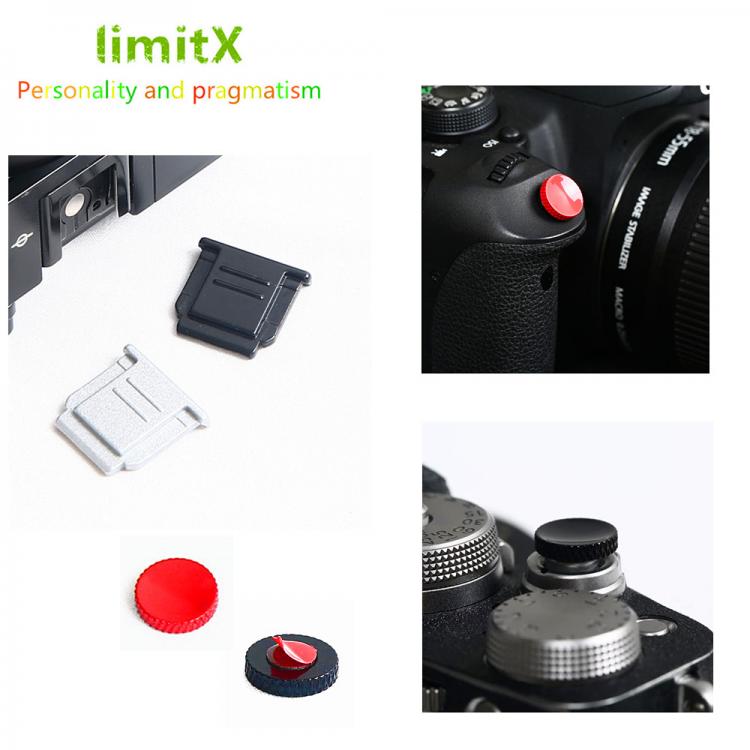 all in one place אביזרים Metal Hot Shoe cover & Concave Shutter Release Button Sticker for Sony A7S A7R IV A7 III II A6600 A6500 A6400 A6300 A6100 A600