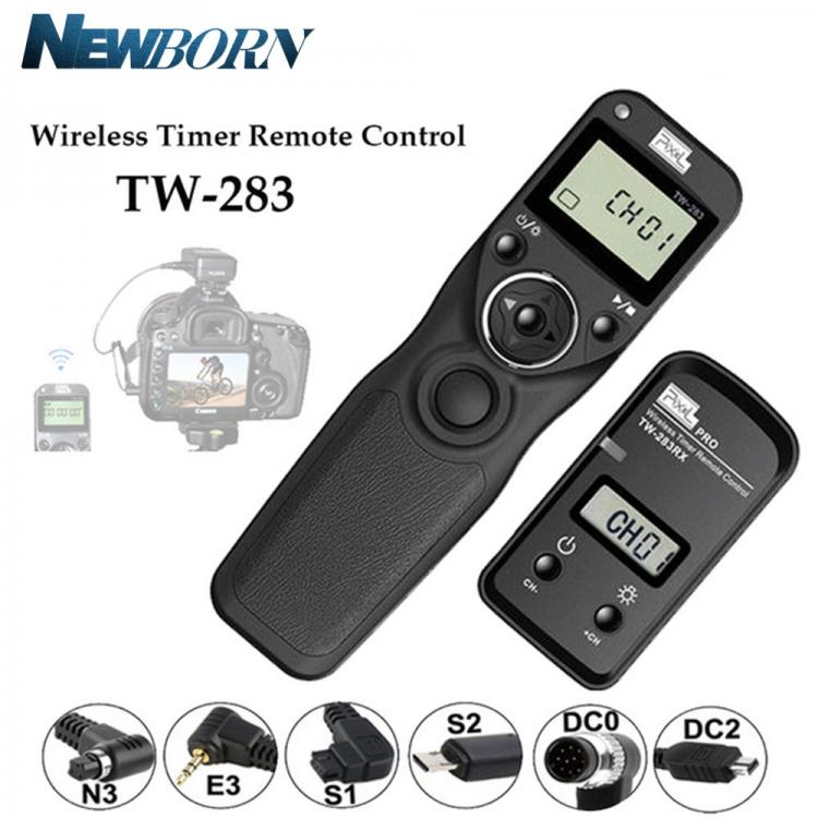 all in one place אביזרים Pixel TW-283 Wireless Timer Remote Control Shutter Release DC0 DC2 N3 E3 S1 S2 Cable For Canon Nikon Sony Camera TW283 VS RC-6