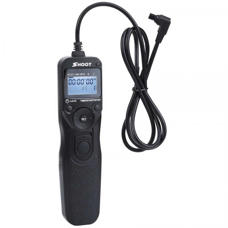 all in one place אביזרים Shoot RS-80N3 LCD Automatic Timer Shutter Release Remote Control for Canon EOS 5D Mark II 5D 6D 7D 10D 20D 30D 40D 50D 1D 1DS 5D