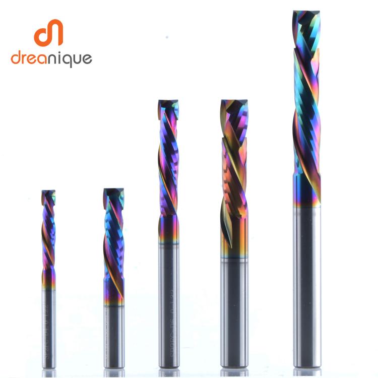 all in one place כלי עבודה 1PC woodwork milling cutter UP & DOWN Cut 2 Flutes Spiral Carbide Milling Tool CNC Router Compression Wood End Mill Cutter Bit