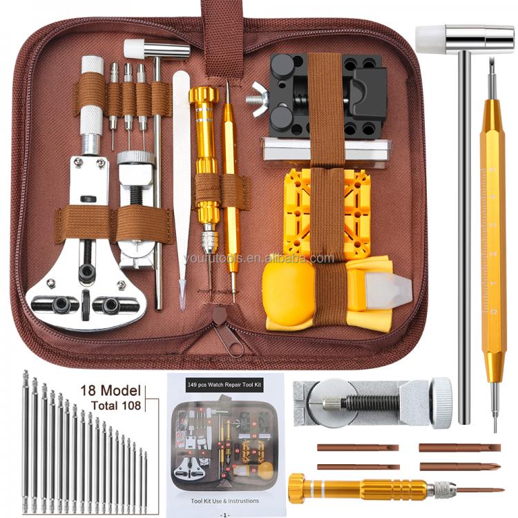 all in one place כלי עבודה 149pcs in 1 Watch Repair tool Kit Watch Link Pin Remover Opener Spring Bar Remover Horlogemaker Gereedschap Repair WatchTool Kit