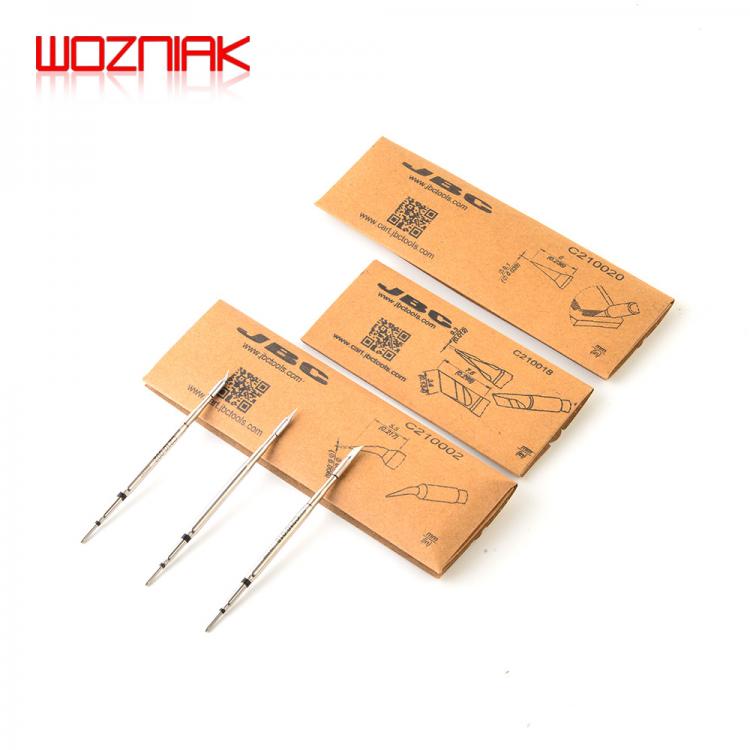all in one place כלי עבודה JBC Original Soldering Iron Tip C210018 C210002 C210020 for Soldering Station with Knife Head Pointed Bent head Straight Head