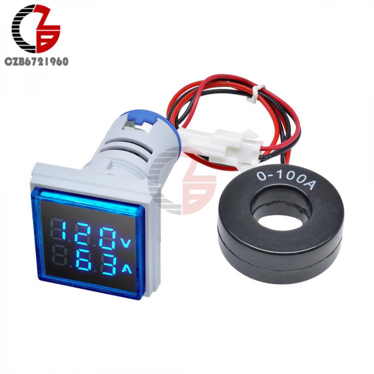 all in one place כלי עבודה AC 50-500V 0-100A Square LED Digital Voltmeter Ammeter 110V 220V Voltage Current Meter Voltammeter Car Volt Amp Tester Detector