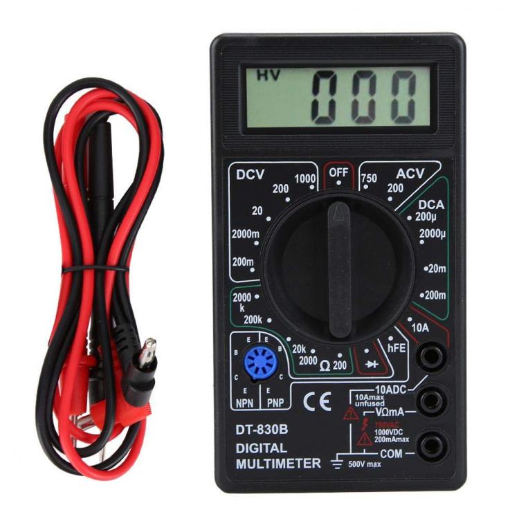 all in one place כלי עבודה DT830B AC/DC LCD Digital Multimeter 750/1000V Voltmeter Ammeter Ohm Tester High Safety Handheld Meter Digital Multimeter