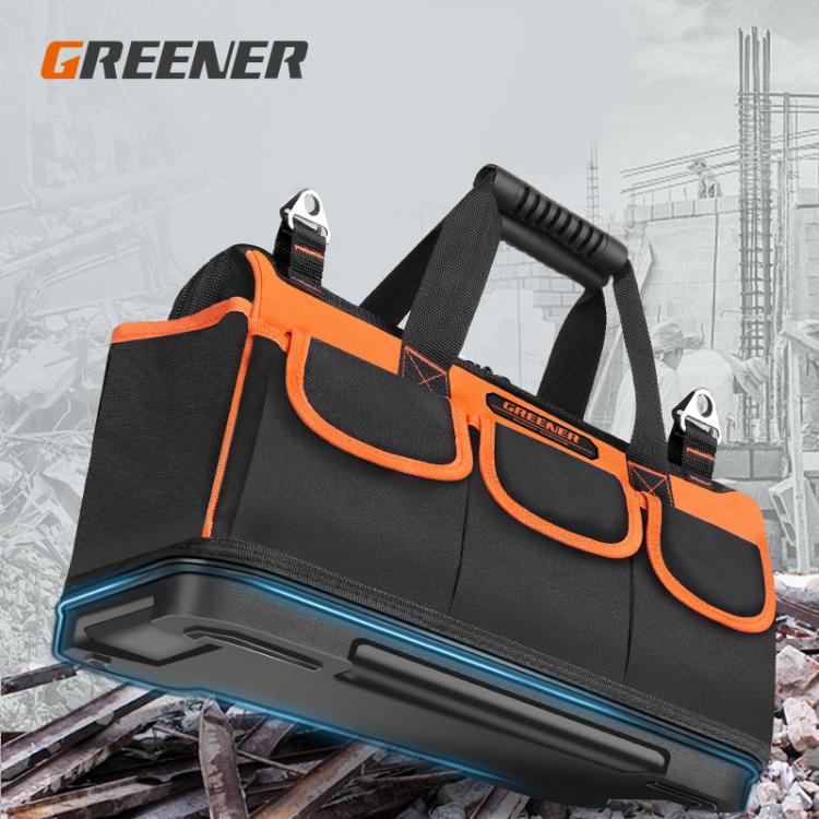 all in one place כלי עבודה Greener Upgrade Tool Bag 12.5/15/17/19 in Electrician Bag Oxford Waterproof Wear-Resistant Portable Strong Tool Storage Toolkit