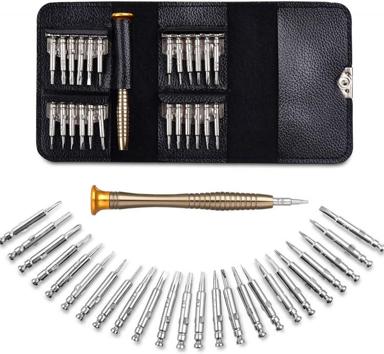 all in one place כלי עבודה 25 in 1 Screwdriver Set, Mini Precision Screwdriver Tool Set for PC, Glasses, Mobile Phone, Laptop, Watch, RC Quadcopter Drone