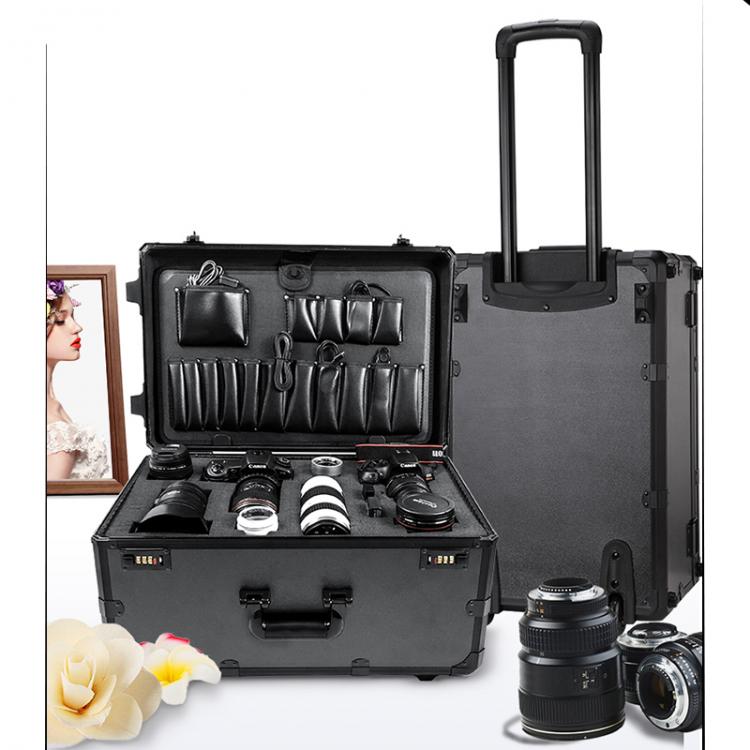 all in one place כלי עבודה high quality Safety Protection Hand-pulled Toolbox Pull-rod box Large pulley suitcase Outdoor Photography Lamp holder package