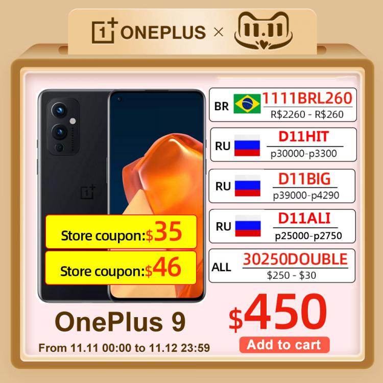 all in one place טלפונים סלולרים Global Rom OnePlus 9 5G Smartphone Snapdragon 888 Android 11 6.55'' 4500 mAh 120Hz Fluid AMOLED NFC Oneplus9 Mobile Phon