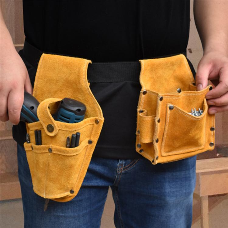 all in one place כלי עבודה Cowhide Drill Holster Waist Tool Bag Electric Waist Belt Tool Pouch Bag With Belt For Power Drill Electric Screwdriver Workpro