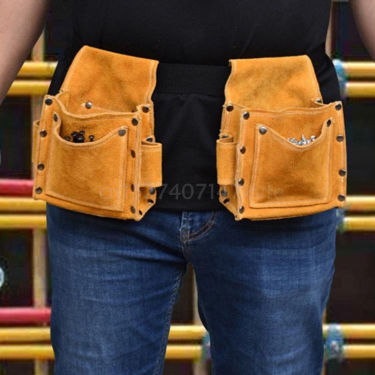 all in one place כלי עבודה Electrician Waist Tool Belt Pouch Bag Screwdriver Kit Repair Tool Holder Leather