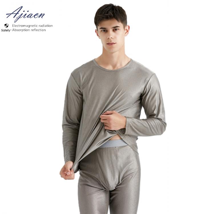 all in one place כלי עבודה Genuine electromagnetic radiation protective 100% silver fiber long underwear EMF shielding close-fitting long underwear