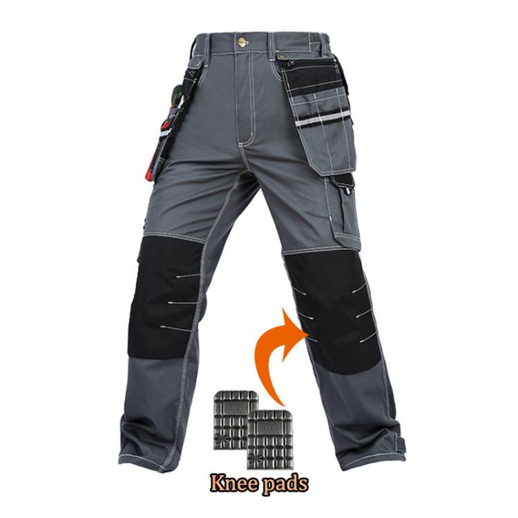 all in one place כלי עבודה Men working pants multi-functional pockets work trousers with knee pads high quality wear-resistance worker mechanic cargo pants