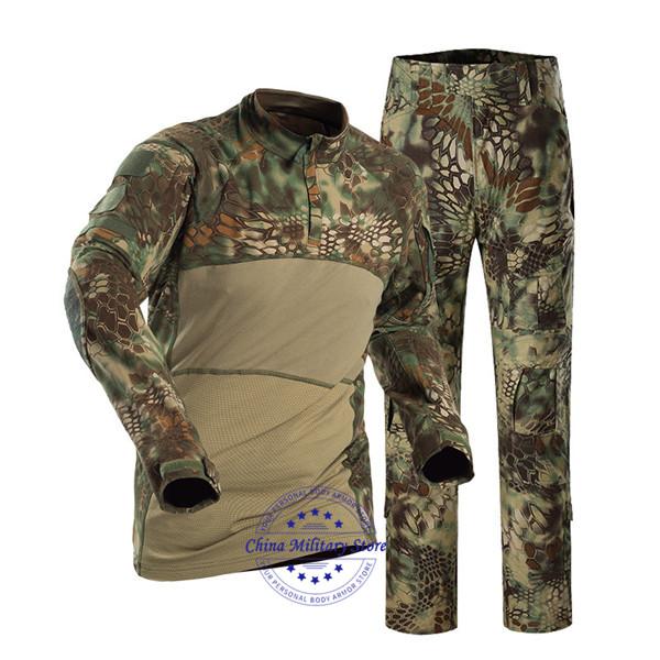 all in one place כלי עבודה Mandrake Men's Slim Fit Combat Rapid Assault Shirt Tactical Airsoft Camo Long Sleeve Shirts + Pants