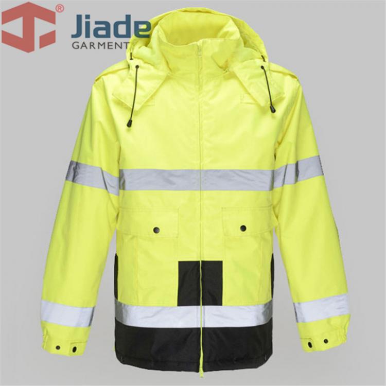 all in one place כלי עבודה Jiade Adult High Visibility Winter Parka Long Jacket  Men's Work Reflective Winter Parka