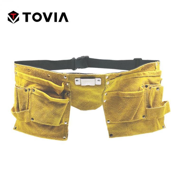all in one place כלי עבודה TOVIA Cow Leather Electrician Bag Waist Pouch Belt Storage Tool Bag Pocket Kit for Screwdriver Wrench Scissor Hand Tool
