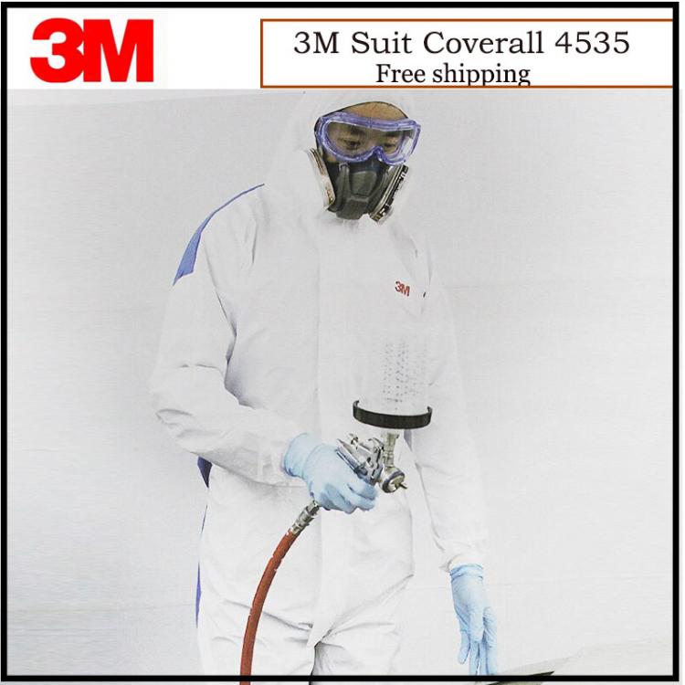 all in one place כלי עבודה 3M 4535 Chemical Coveralls Hooded Protective Elastic Waist Clothing Against Dry Particles/Chemical Splash H020109