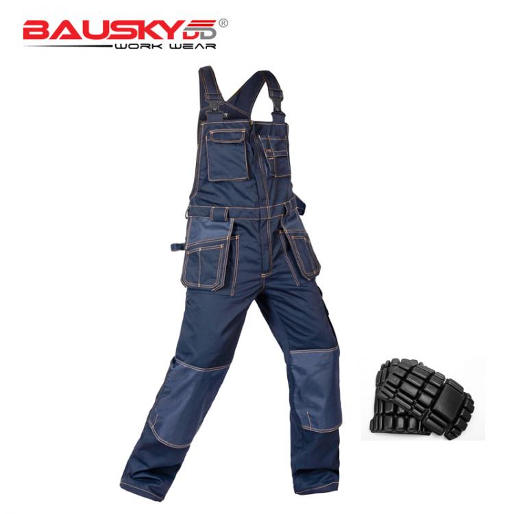 all in one place כלי עבודה Bauskydd Women & Men's male cargo workwear overall bib pants suspender trousers trousers with braces overall with knee pa