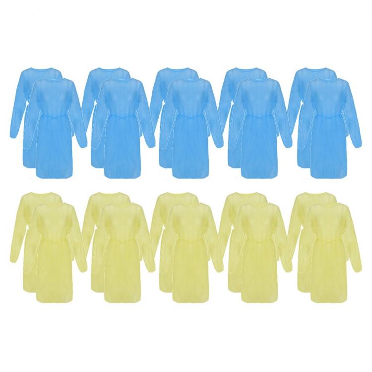 all in one place כלי עבודה 20pcs Disposable Gowns Protective Suit Isolation Work Clothing Workwear Nursing traje de agua para trabajo lab coat work wear