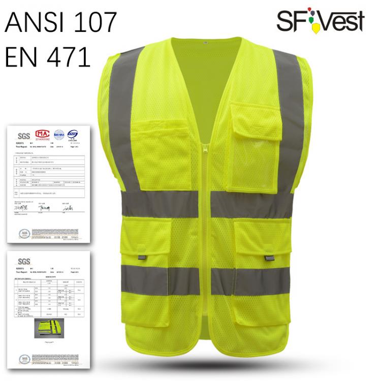 all in one place כלי עבודה SFVEST HI VIS VIZ EXECUTIVE VEST HIGH VISIBILITYWORK WAISTCOAT REFLECTIVE SAFETY SECURITY TOP ORANGE YELLOW BLUE FREE SHIPPING