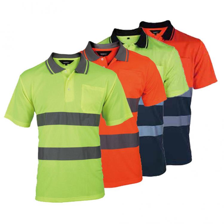 all in one place כלי עבודה Reflective Safety Shirt Quick Dry Safety Clothing Night Work T-shirt Reflective Tops Workwear Dry Fit T Shirt