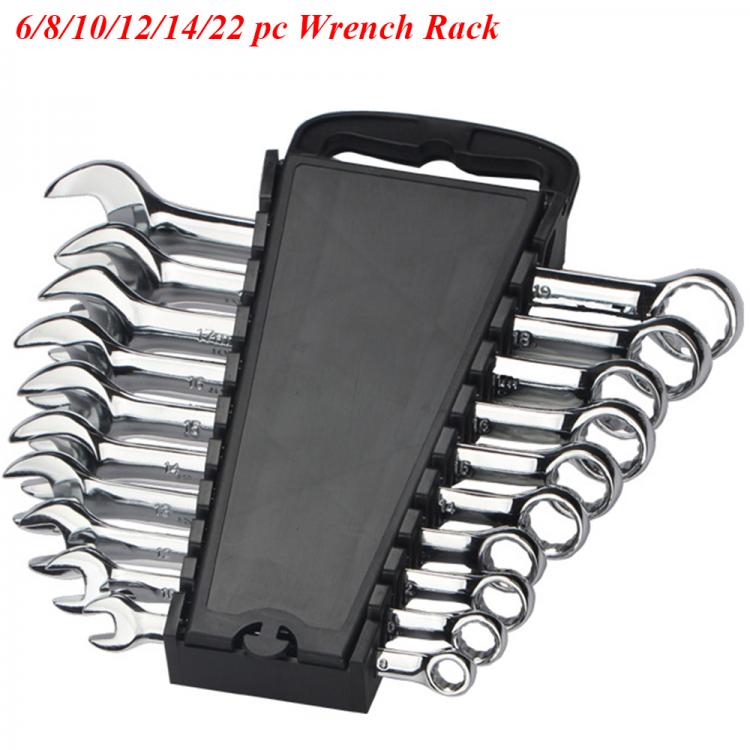 all in one place כלי עבודה 22 Slot Standard Wrench Storage Rack Clip Holder Plastic Rail Tray Spanner Tools Organizer Bag Garage Wrenches Keeper