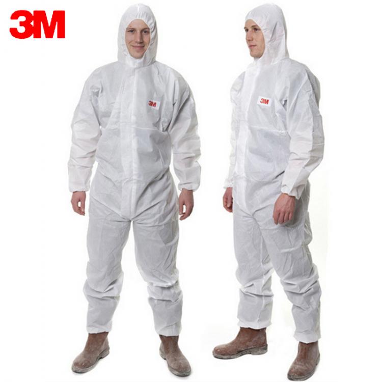 all in one place כלי עבודה 3M 4515White Non-Woven fabric Coverall Clothes Anti static and Anti chemical liquid splash and effective protection of particles