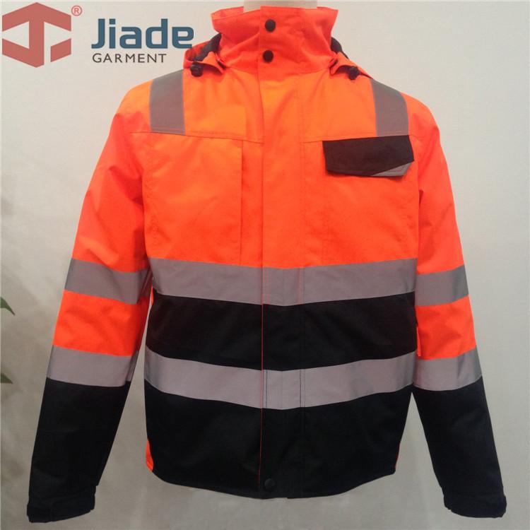 all in one place כלי עבודה High Visibility Safety Bomber Jacket Orange Winter Reflective Waterproof Jacket Work Wear Plus Size