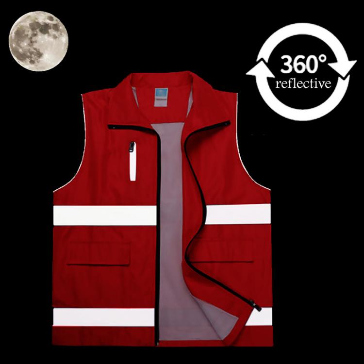 all in one place כלי עבודה High Visibility Reflective Vest Volunteer Worker Running Reflective Safety Clothing Workplace Road Warning Clothes Coverall