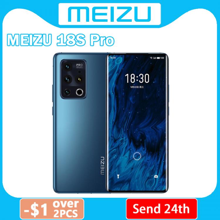 all in one place טלפונים סלולרים New Original Meizu 18s Pro 5G Mobile Phone  6.7" Super AMOLED 120Hz 8G+128G Snapdragon 888+ Unlocke Wet Hands NFC Smartphone