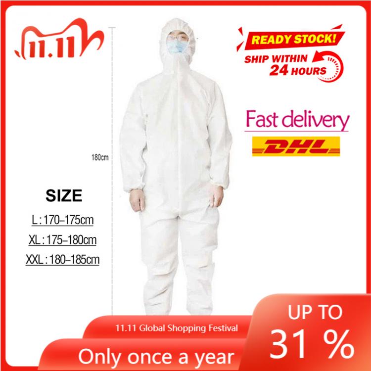 all in one place כלי עבודה High Antibacterial Reusable Isolation Suit Prevent Invasion of Staff Protective Clothing Dust-proof Coveralls Antistatic