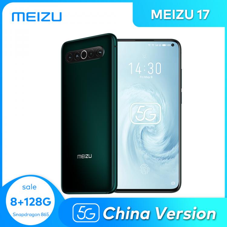 all in one place טלפונים סלולרים Meizu 17 8GB 128G Cellphone 5G Smartphone Snapdragon 865 Octa Core NFC 4500mAh 30W Quick Charger China Version