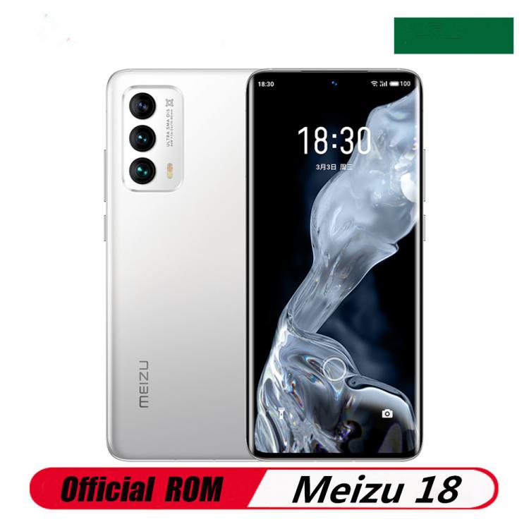 all in one place טלפונים סלולרים Original Meizu 18 5G Mobile Phone Snapdragon 888 Android 10.0 6.2" 3200X1440 120hz 12GB RAM 256GB ROM 64.0MP 30W Super Mcharg