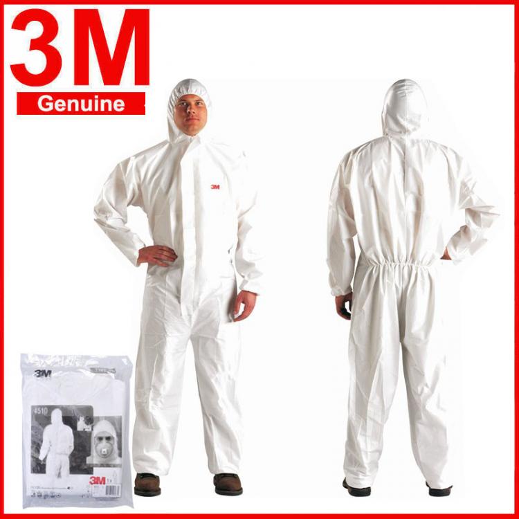 all in one place כלי עבודה 3M 4510 Safety Clothing Chemical Disposable Protective Coverall Hooded Suit Anti Particles/Limited Liquid Chemical splash