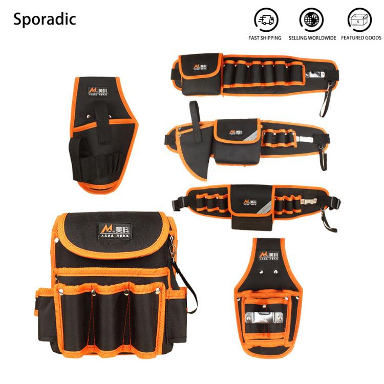 all in one place כלי עבודה Multi-functional Electrician Tools Bag Waist drill sleeve Pouch Belt Storage Holder Organizer Garden Tool Storage System Rag Bag