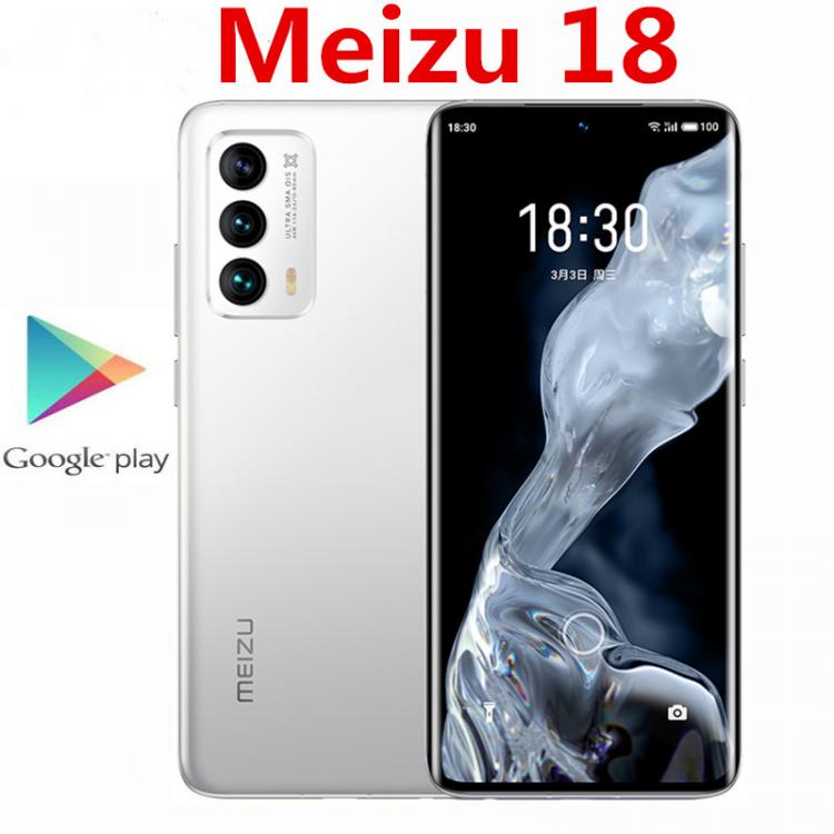 all in one place טלפונים סלולרים Original Meizu 18 5G Mobile Phone 6.2" 120HZ 3200x1440 12GB RAM 256GB ROM 64.0MP+16.0MP+8.0MP+20.0MP Snapdragon 888 30W Charg
