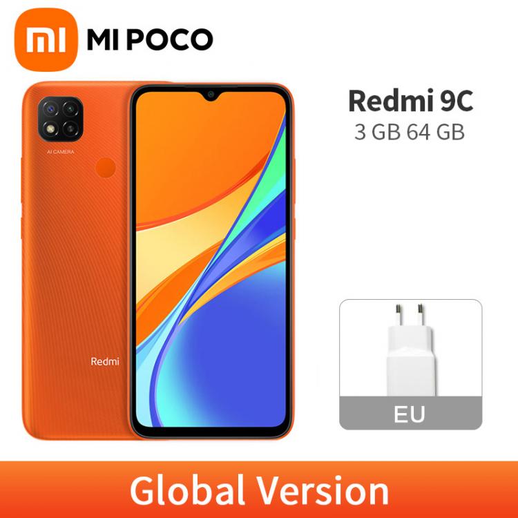 all in one place טלפונים סלולרים Global Version Xiaomi Redmi 9C 3GB 64GB 9 C Smartphone 13MP MTK Helio G35 Octa Core 5000mAh 6.53" Dot Drop Display