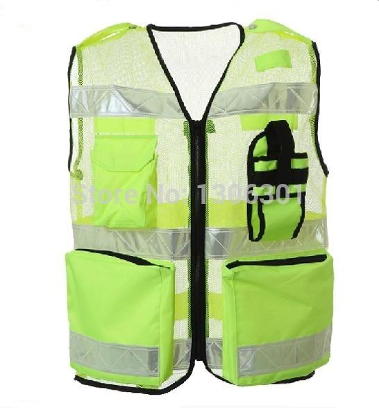 all in one place כלי עבודה Fluorescent Yellow Mesh /Oxford Cloth Reflective Safety Vest Clying  Reflective Warning Clothing