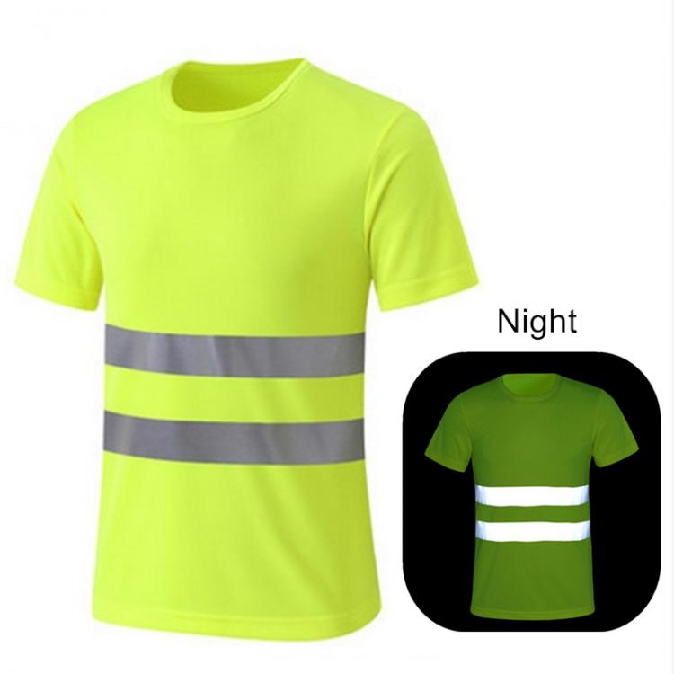 all in one place כלי עבודה Quick Dry Night Safety Work Shirt Summer Reflective T Shirt For Night Work Safety Clothing Breathable Work Clothes Workwear