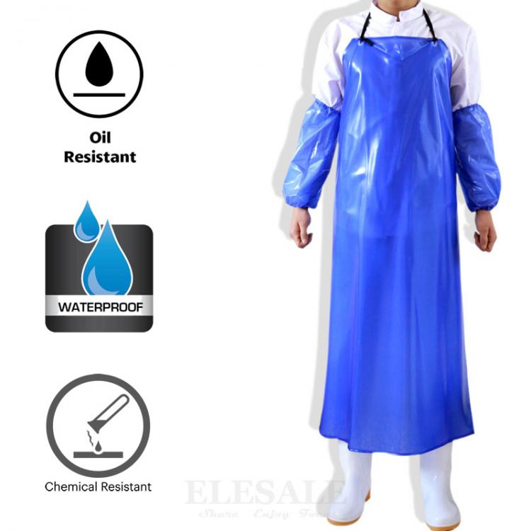 all in one place כלי עבודה High Quality Waterproof Oil-Resistant PVC Apron Sleeves Butcher Fisher Unisex Thick Work Safety Reusable Apron Kitchen Clean