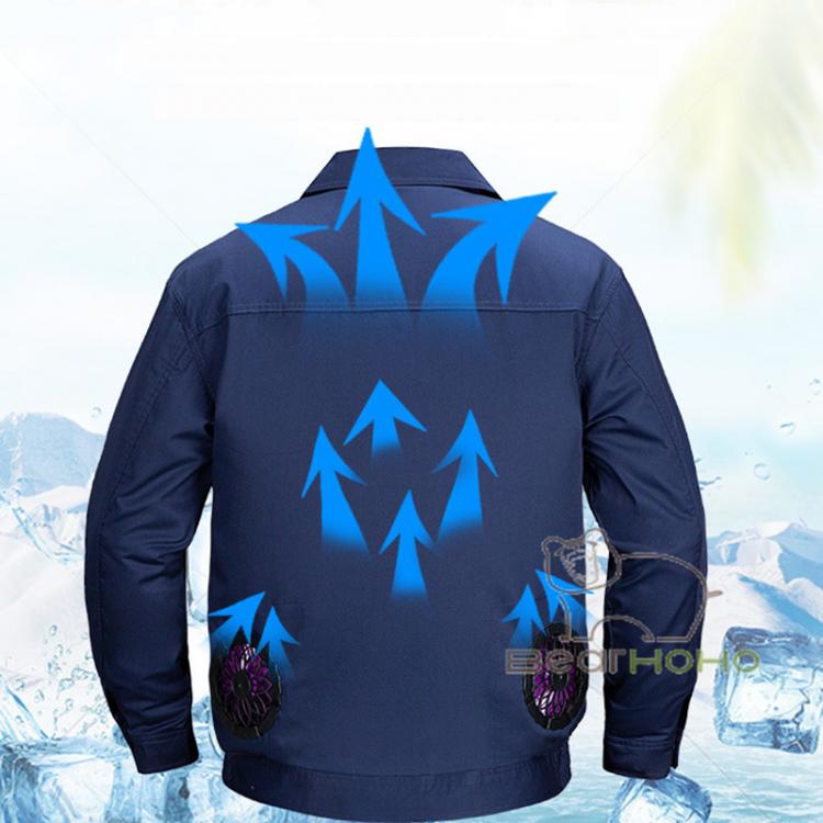 all in one place כלי עבודה Men and Women Jackets Air-conditioning Clothes Cooling Fan Tops Labor Insurance Clothes With Fans Outdoor Cooling Down Overalls
