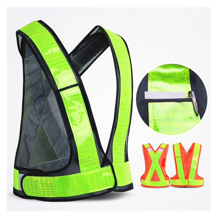 all in one place כלי עבודה High Visibility Reflective Safety Vest V Shaped Waistcoat Construction Protective Clothing Sanitation Utility Traffic Workwear
