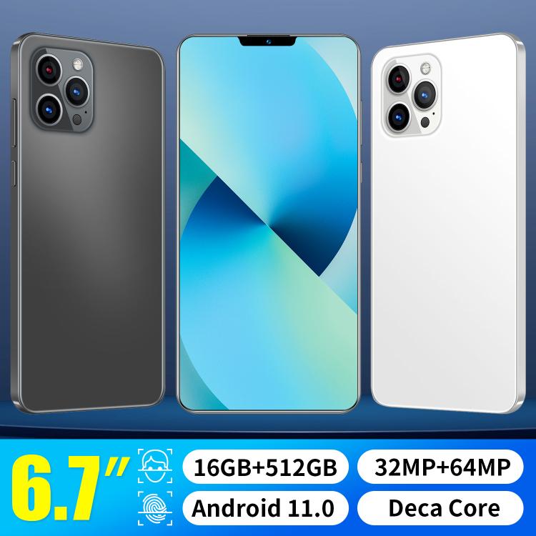 all in one place טלפונים סלולרים New Cellphone 6.7 Inch 3G 4G 5G Smartphone 12GB+512GB for Apple IPhone 13 Pro Max Samsung Huawei Mobile Phone Celulares