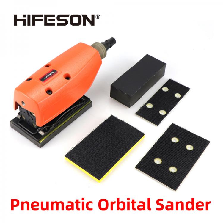 all in one place כלי עבודה HIFESON Multifunctional Pneumatic Orbital Sandpaper Machine Wire Drawing Machine Reciprocating Special-shaped Grinding Machine