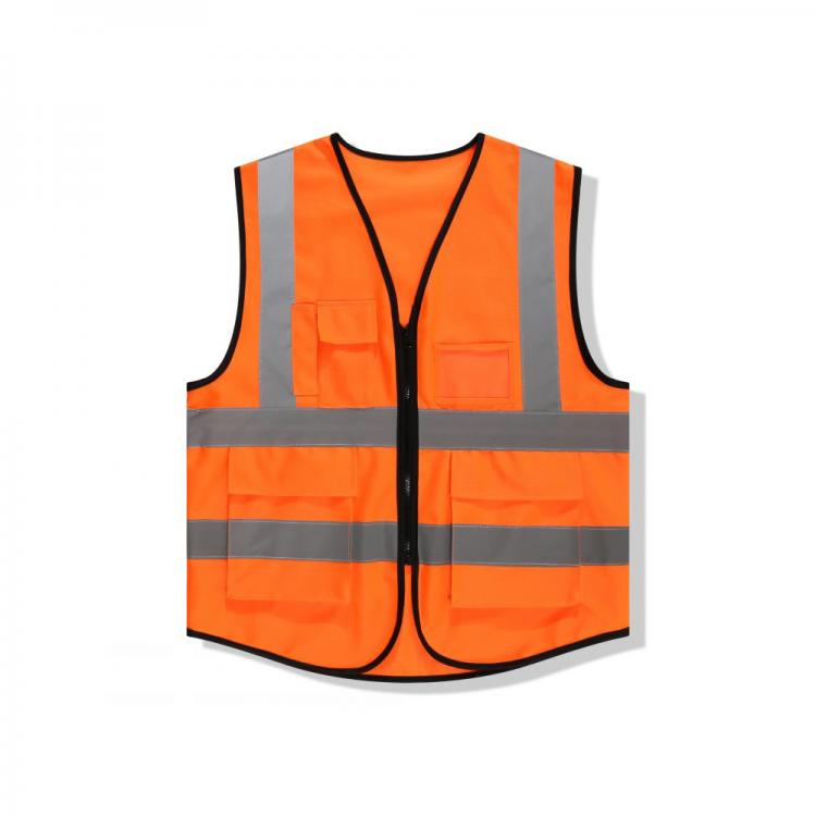 all in one place כלי עבודה Reflective Safety Vest High Visibility Tool Vest Mesh Multi Pockets Adjustable Police Construction Protective Reflective Gear