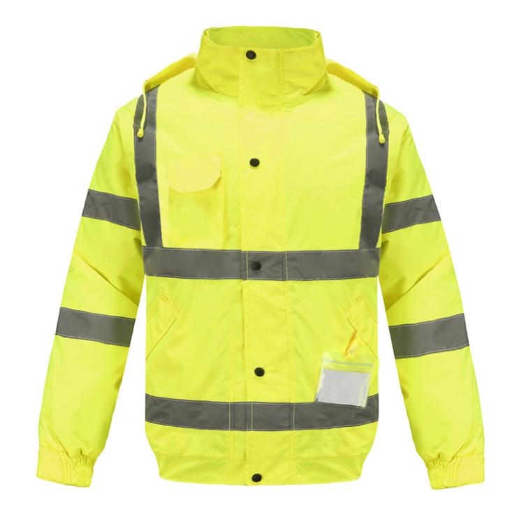 all in one place כלי עבודה AYKRM Reflective Jacket Hi Vis Traffic Waterproof Windproof Fluorescent Safety Coat Winte Antifouling Hooded Uniform Free Shippi