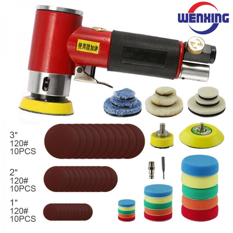 all in one place כלי עבודה 1''2''3'' car polisher Pneumatic Sanding Machine Tray Orbital High-speed Sander Polisher For Air Pow