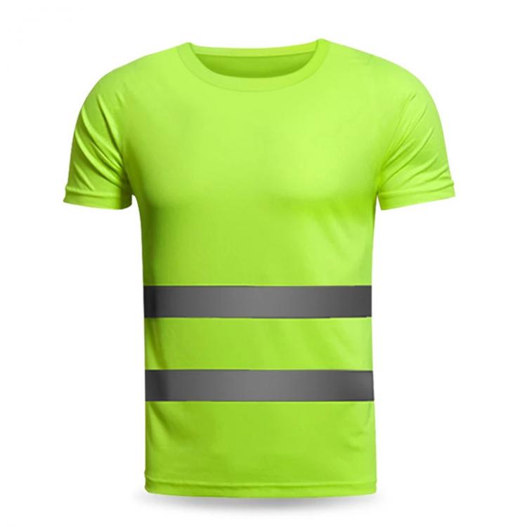 all in one place כלי עבודה Reflective T-shirt Work Clothing Quick Dry Car Traffic Roadwork Outdoor Sports Men Women High Visibility Short Sleeve Free Shipp