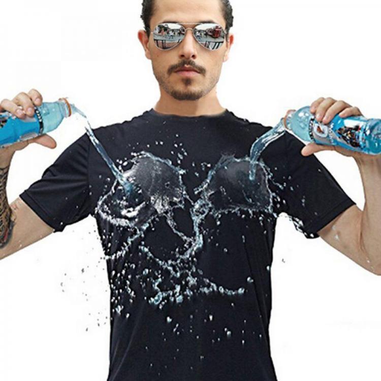 all in one place כלי עבודה Anti-Dirty Waterproof Men T-Shirt Creative Hydrophobic Stainproof Breathable Antifouling Quick Dry Work Safety Clothing